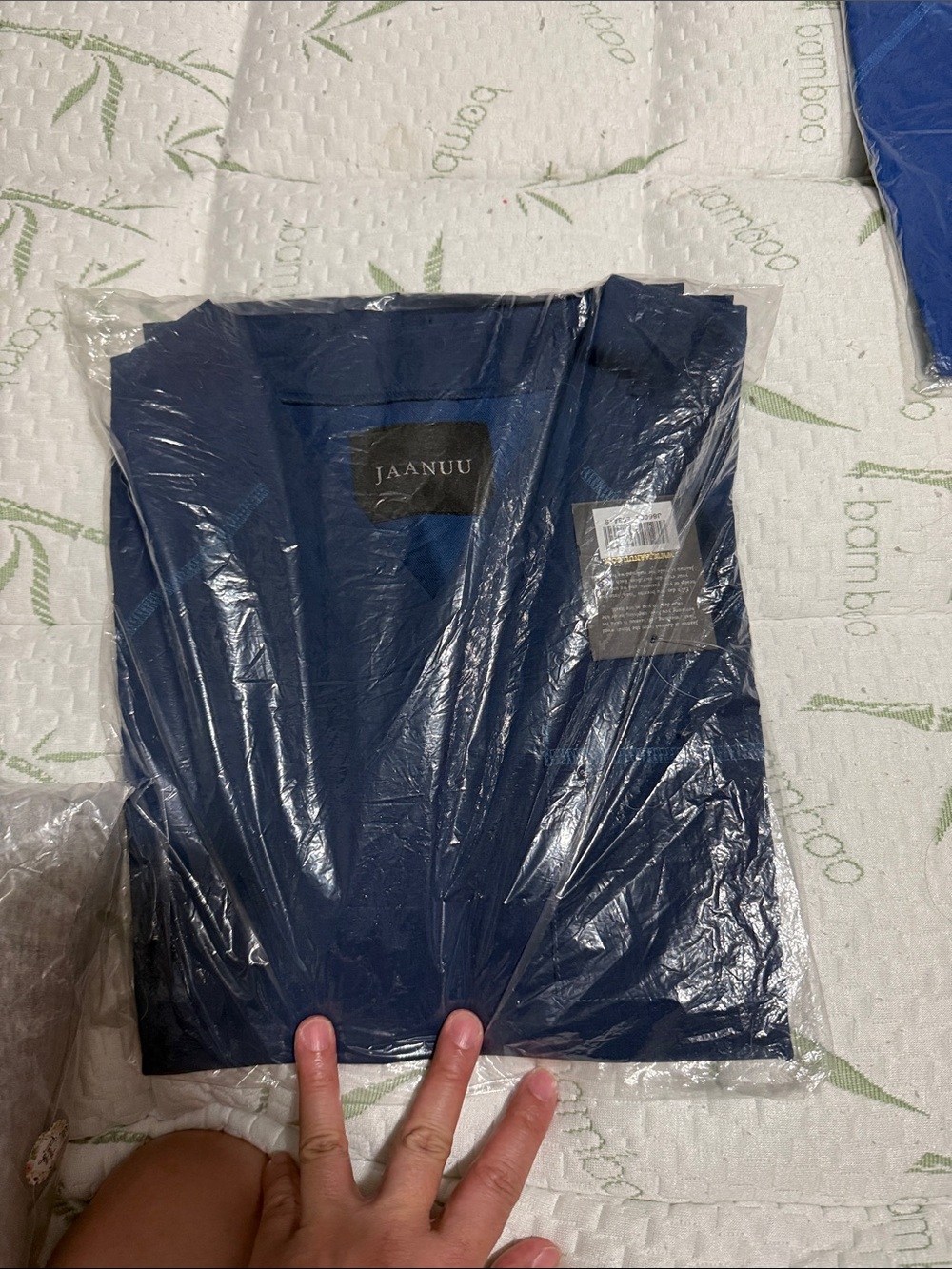 Jaanuu Dark Blue V-Neck Medical Top